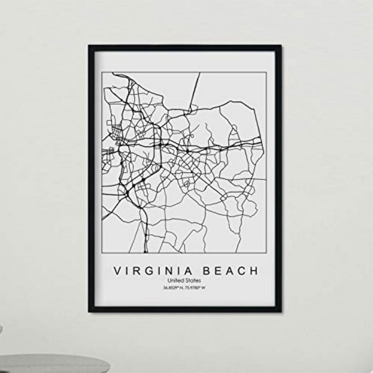 POSTER Virginia Beach Us-Film A4 Rahmenlos - Klar, Papier (29.7/5/21cm) - Nacnic
