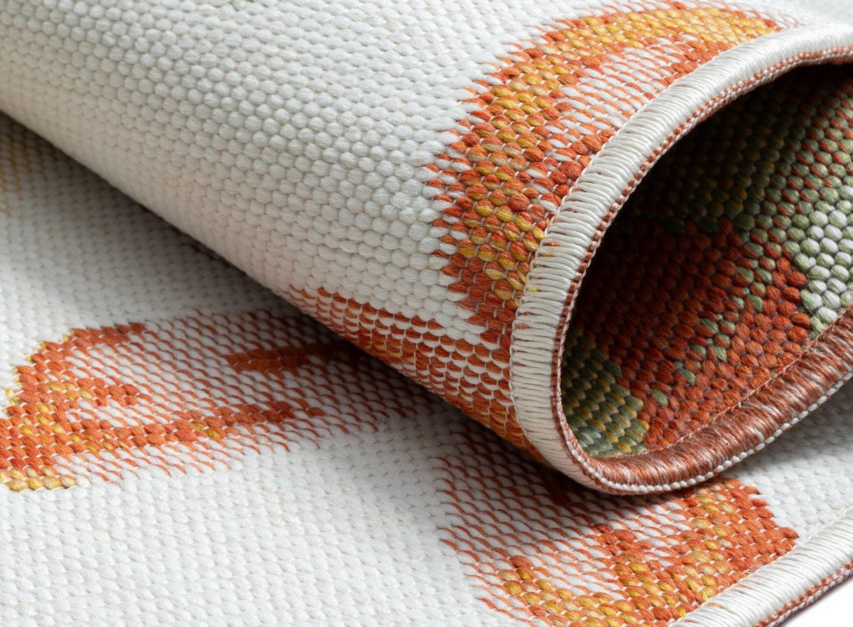 OUTDOORTEPPICH Leela Rostfarben,Currygelb,Grün 200/300 cm - Rostfarben, Textil (200/300cm) - My-Rug