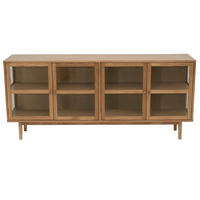 SIDEBOARD Eiche massiv - Eichefarben/Braun, Holz/Holzwerkstoff (180/80/40cm) - Furnhouse