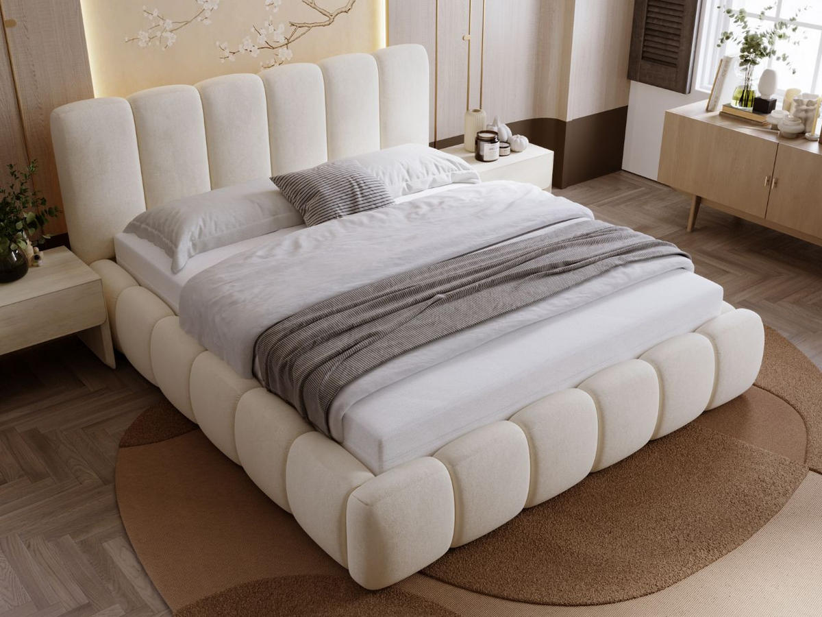 POLSTERBETT Royal 120x200 Beige - Beige, Textil (120/200cm) - Graingold