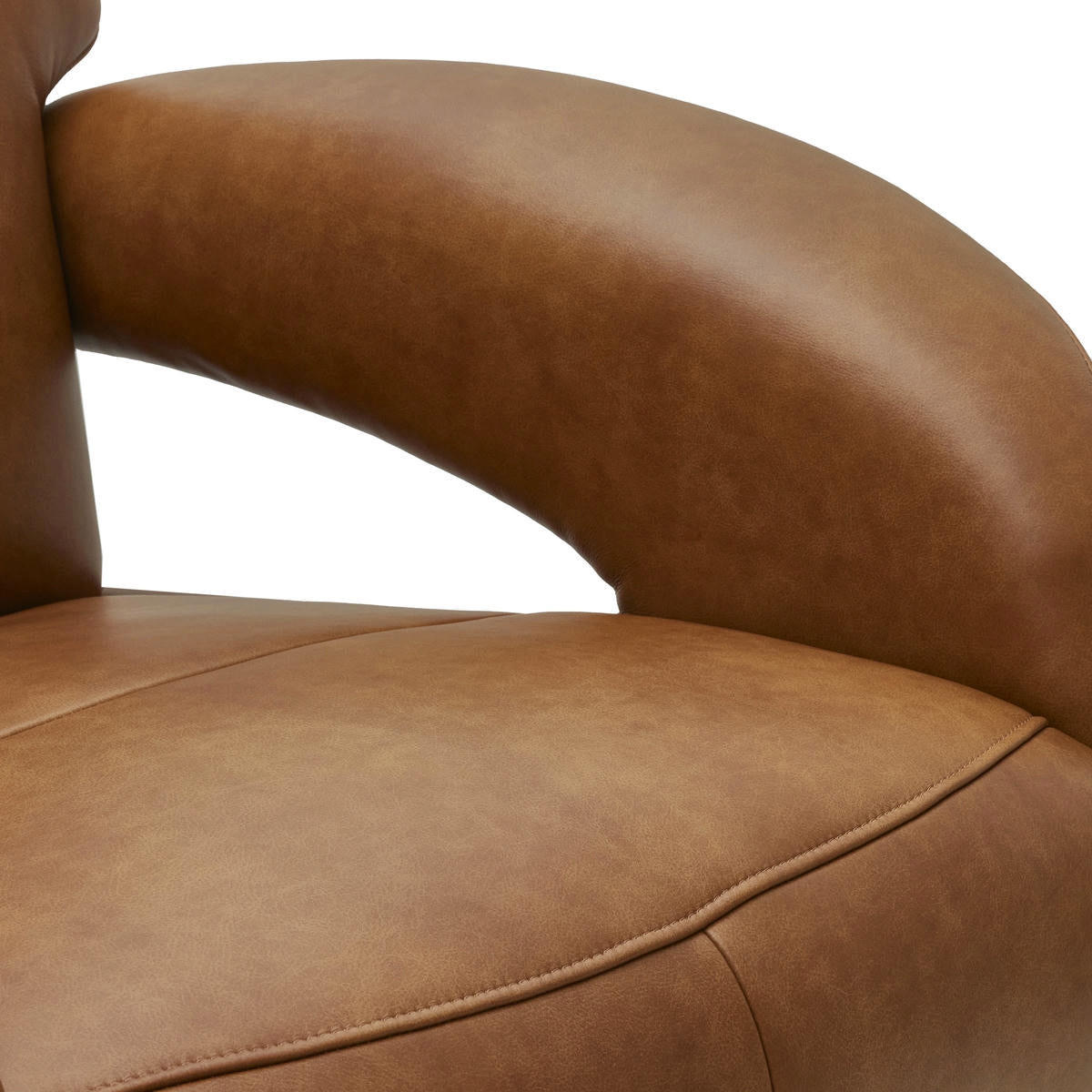 RELAXSESSEL Echtleder Cognac Braun - Schwarz/Braun, Leder/Metall (79/115/85cm) - Furnhouse