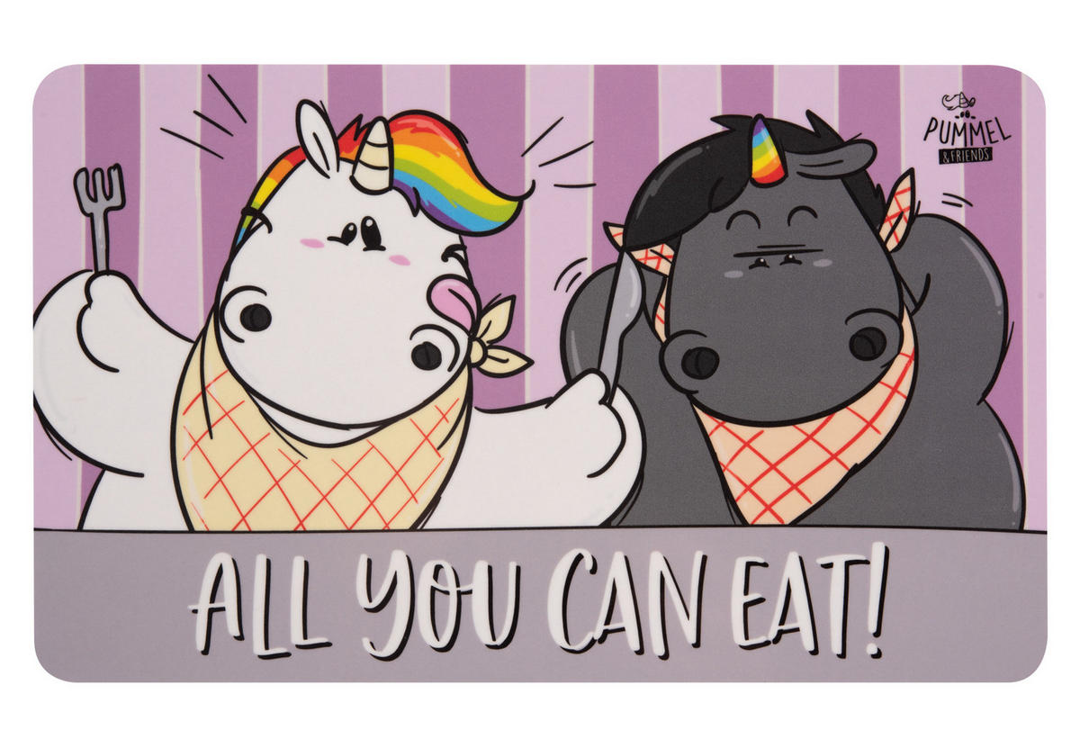 BRETTCHEN Pummel and Friends All you can eat! Mehrfarbig 14,5 x 23,5 cm - Multicolor, Kunststoff (14.5/23.5cm) - United Labels