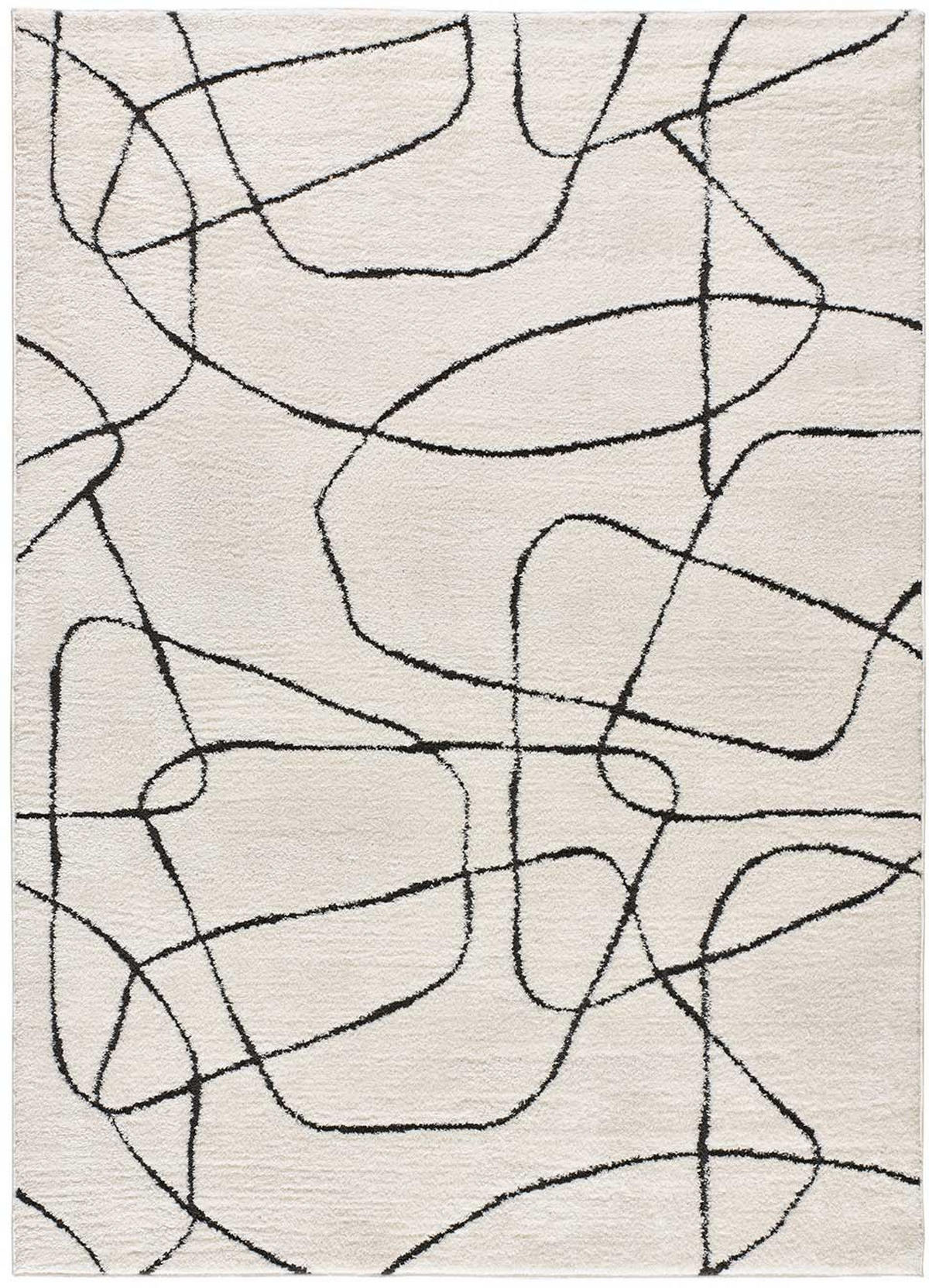 WEBTEPPICH Weiß Geprägt Blanche 120/170 cm - Weiß, Naturmaterialien/Textil (120/170cm) - Atticgo