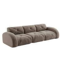 POHOVKA bez rámu zo ženilky v taupe - taupe, textil (95/76/281cm) - Flora Grace