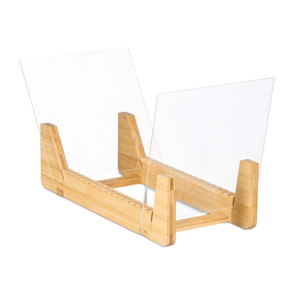 SCHALLPLATTENSTÄNDER - Multicolor, Holz/Kunststoff (37.5/21/19cm) - Relaxdays