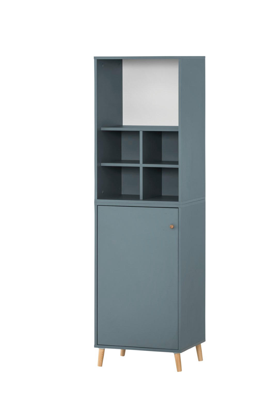 AKTENREGAL Jaguar Set AKTENSCHRANK & REGALKREUZ Breite 51 cm Blau - Blau, Holz (51/168.7/41cm) - PROREGAL