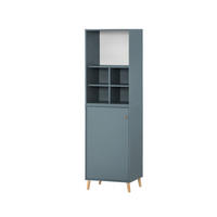 AKTENREGAL Jaguar Set AKTENSCHRANK & REGALKREUZ Breite 51 cm Blau - Blau, Holz (51/168.7/41cm) - PROREGAL