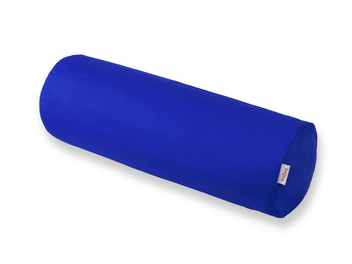 NACKENROLLENBEZUG Basic 100% Baumwolle royal 40/15 cm - Blau, Textil (15/40cm) - beties Heimtextil