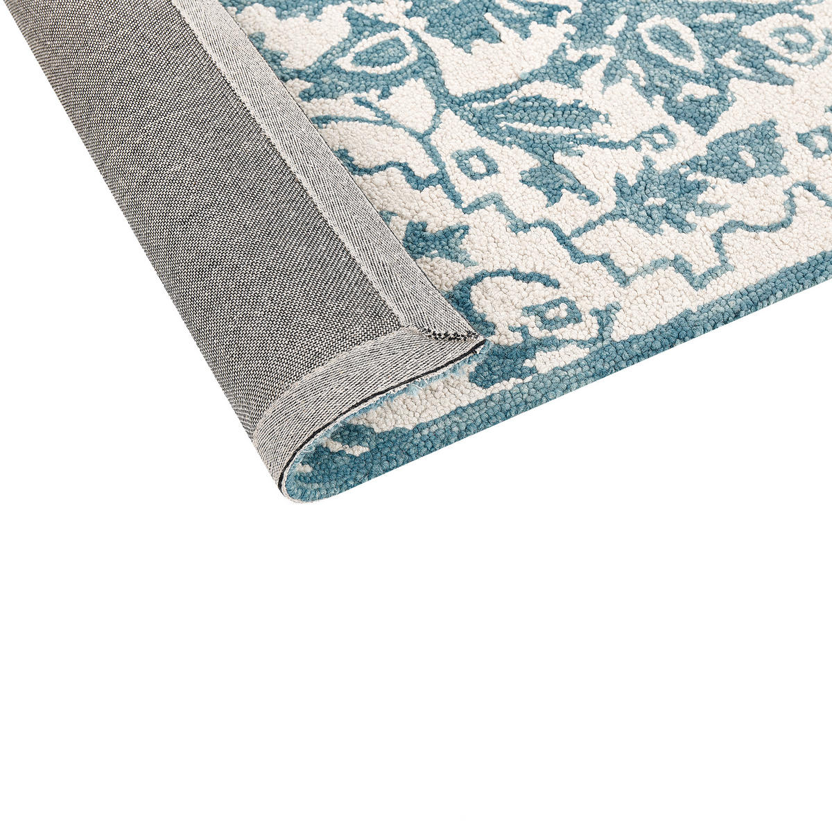 KURZFLOR-TEPPICH Ahmetli 200/200 cm - Weiß, Textil (200/200cm) - Beliani