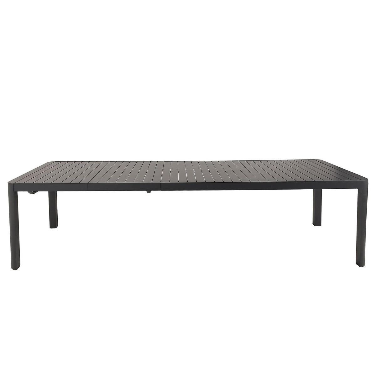 GARTENTISCH - Aluminium - Anthrazit - Ausziehbar - Anthrazit, Metall (100/180/75cm) - home24