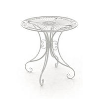 GARTENTISCH Hera antik weiß - Creme, Metall (72.5/70/70cm) - TPFGarden