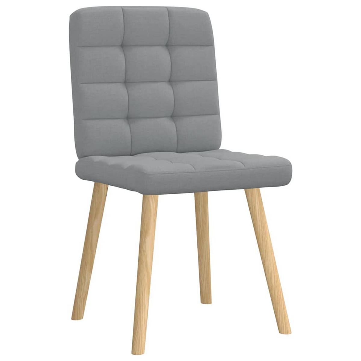 ESSZIMMERSTÜHLE 2 Stk. Hellgrau Stoff 45*54*86cm - Grau, Metall (45/86/54cm) - ZMH