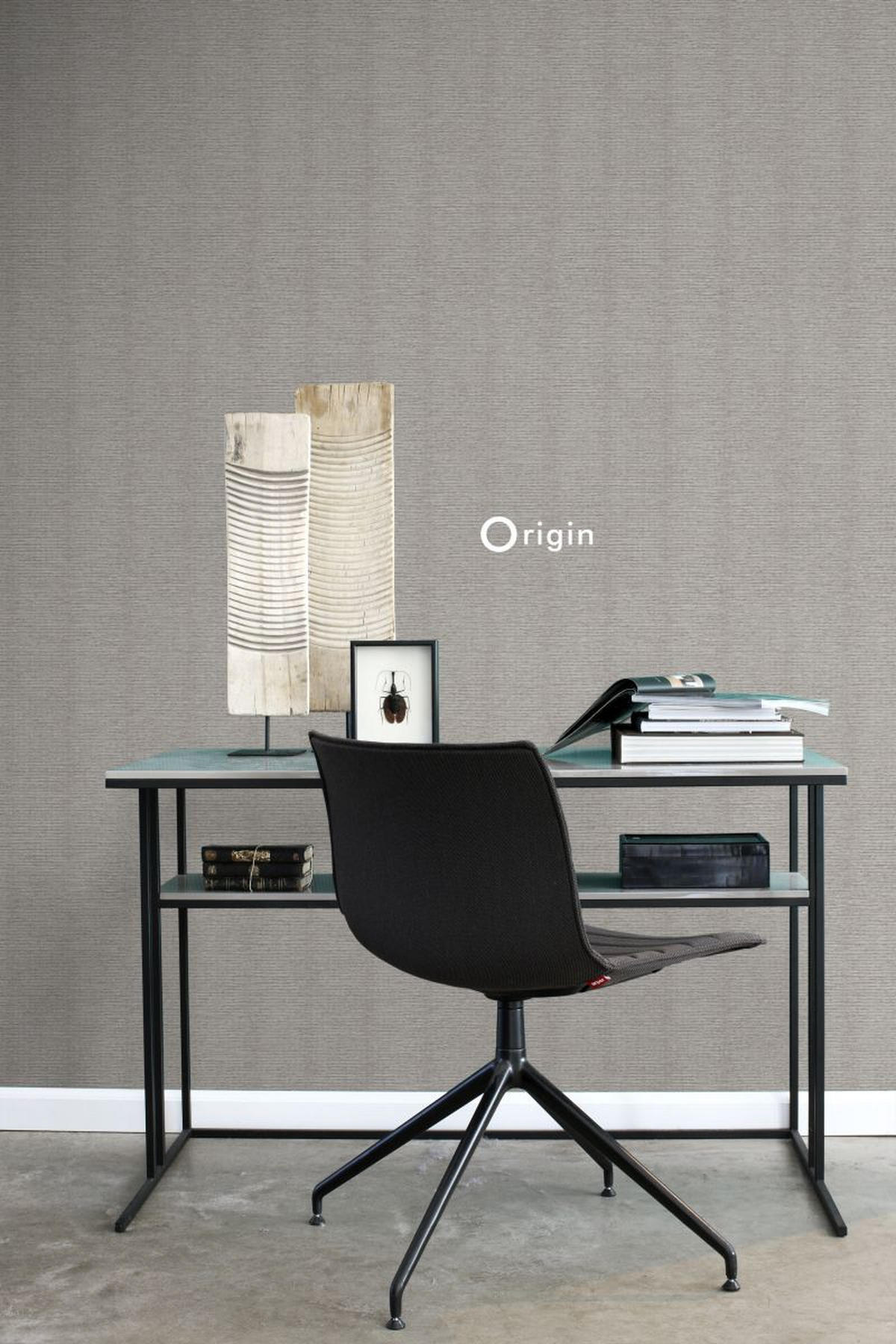TAPETE Leinen-Optik 53 cm x 10.05 m - Beige, Papier (53/1000cm) - Origin Wallcoverings