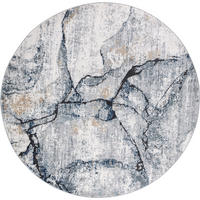 KURZFLORTEPPICH Rund Ø 160 cm Grau - Grau, Naturmaterialien/Textil (160/160cm) - LIVABLISS