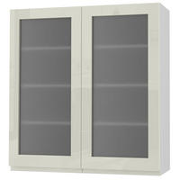 HÄNGESCHRANK Florence W4S/90 Weiß / RAL 1013 perlweiß HG 90 / 32,5 / 96cm - Weiß Hochglanz/Weiß, Holz/Holzwerkstoff (90/96/32.5cm) - Feldmann-Wohnen