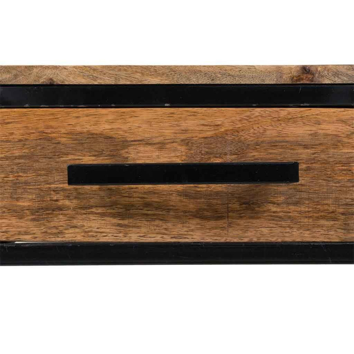 COUCHTISCH aus Holz und Metall 119x61x48 cm - Braun, Metall (61/119/48cm) - Wanderlust