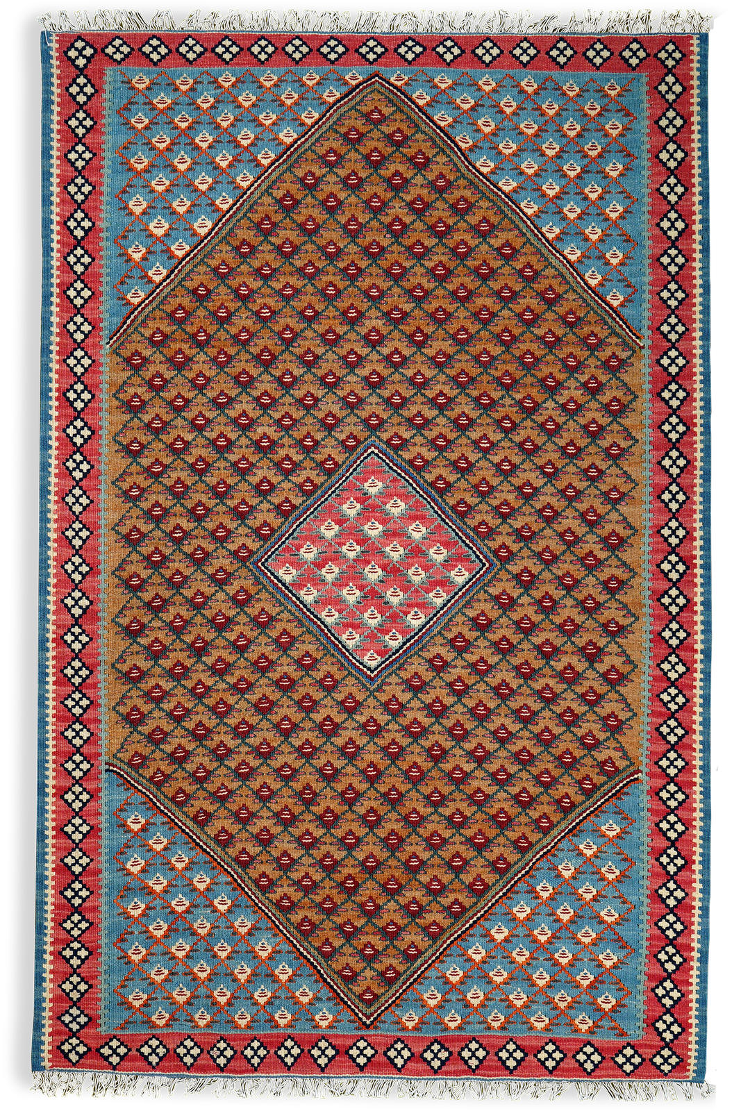 Looma Kelim-Teppich Braun 100x157 cm