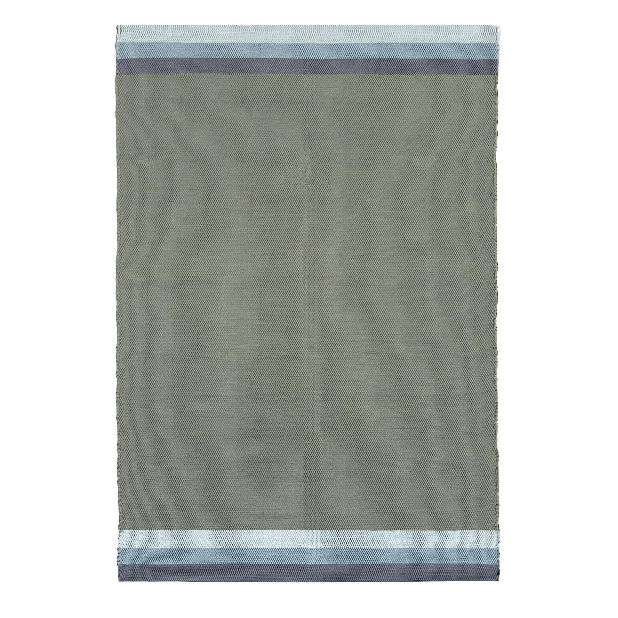 TEPPICH aus recycelter Baumwolle handgewebt grün - Grün, Naturmaterialien (140/200cm) - AFK Living