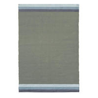 TEPPICH aus recycelter Baumwolle handgewebt grün - Grün, Naturmaterialien (140/200cm) - AFK Living