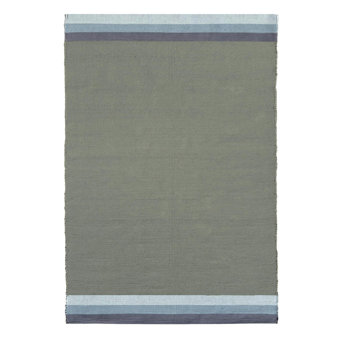 TEPPICH aus recycelter Baumwolle handgewebt grün - Grün, Naturmaterialien (140/200cm) - AFK Living