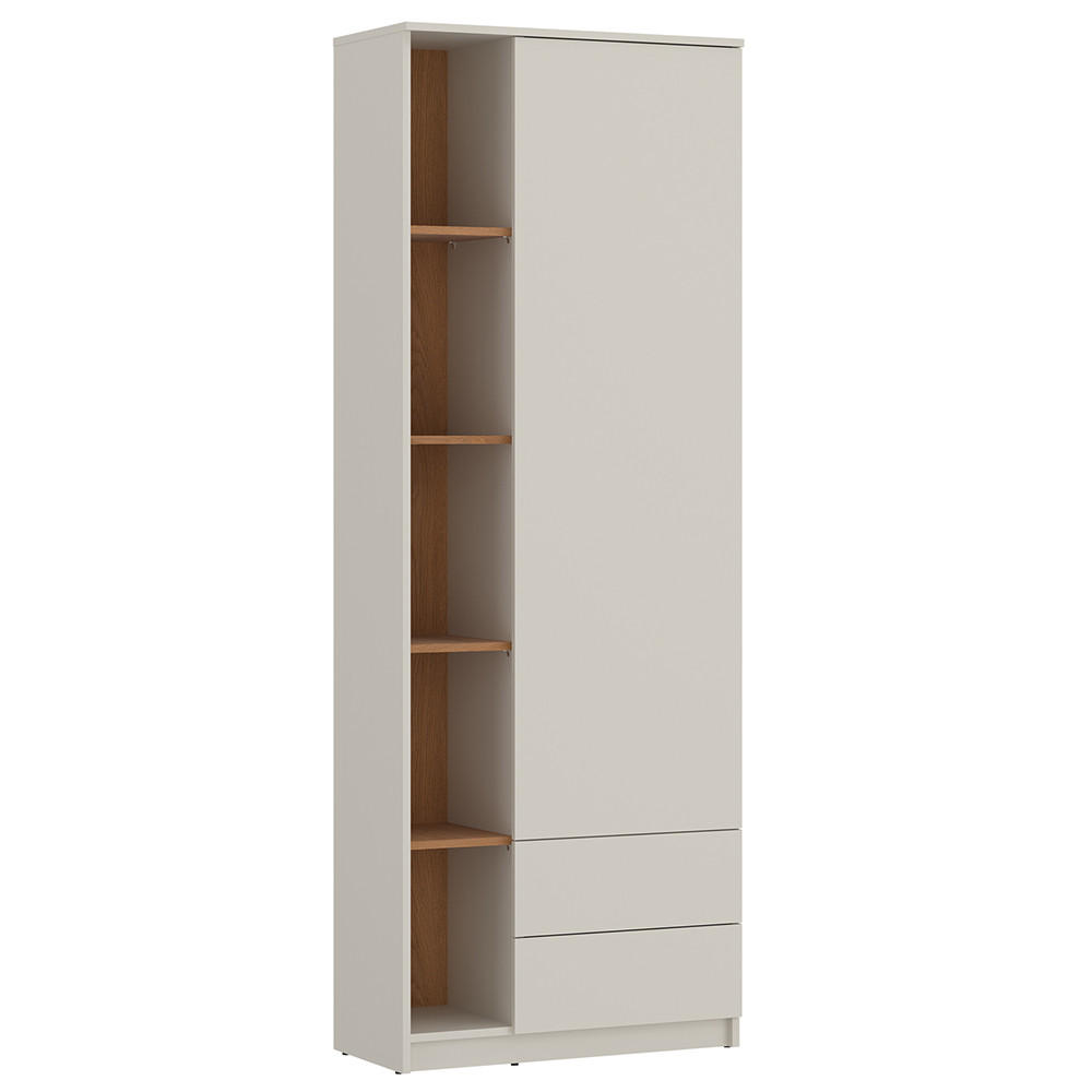 KLEIDERSCHRANK Fier-129 - Beige, Holzwerkstoff (73/205/40cm) - Lomado