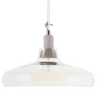 HÄNGELEUCHTE Alikos 38/38/129 cm - Transparent, Glas (38/38/129cm) - Beliani