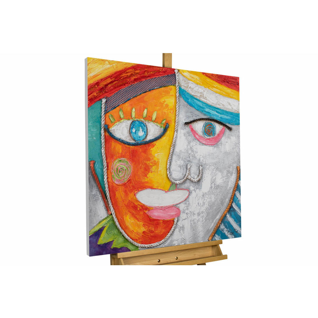 KUNSTLOFT RUČNĚ MALOVANÝ AKRYLOVÝ OBRAZ, 80/80 CM