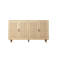 SIDEBOARD Natur 158/40/88 cm 4-türig - Naturfarben, Holzwerkstoff (158/88/40cm) - PANGIVO
