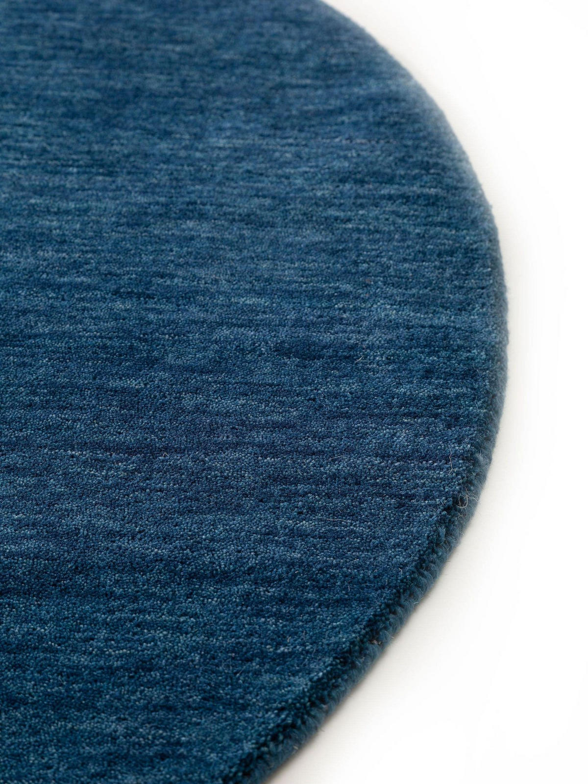 TEPPICH Wollteppich Jamal Blau - Blau, Textil (120/1cm) - KUNSTLOFT