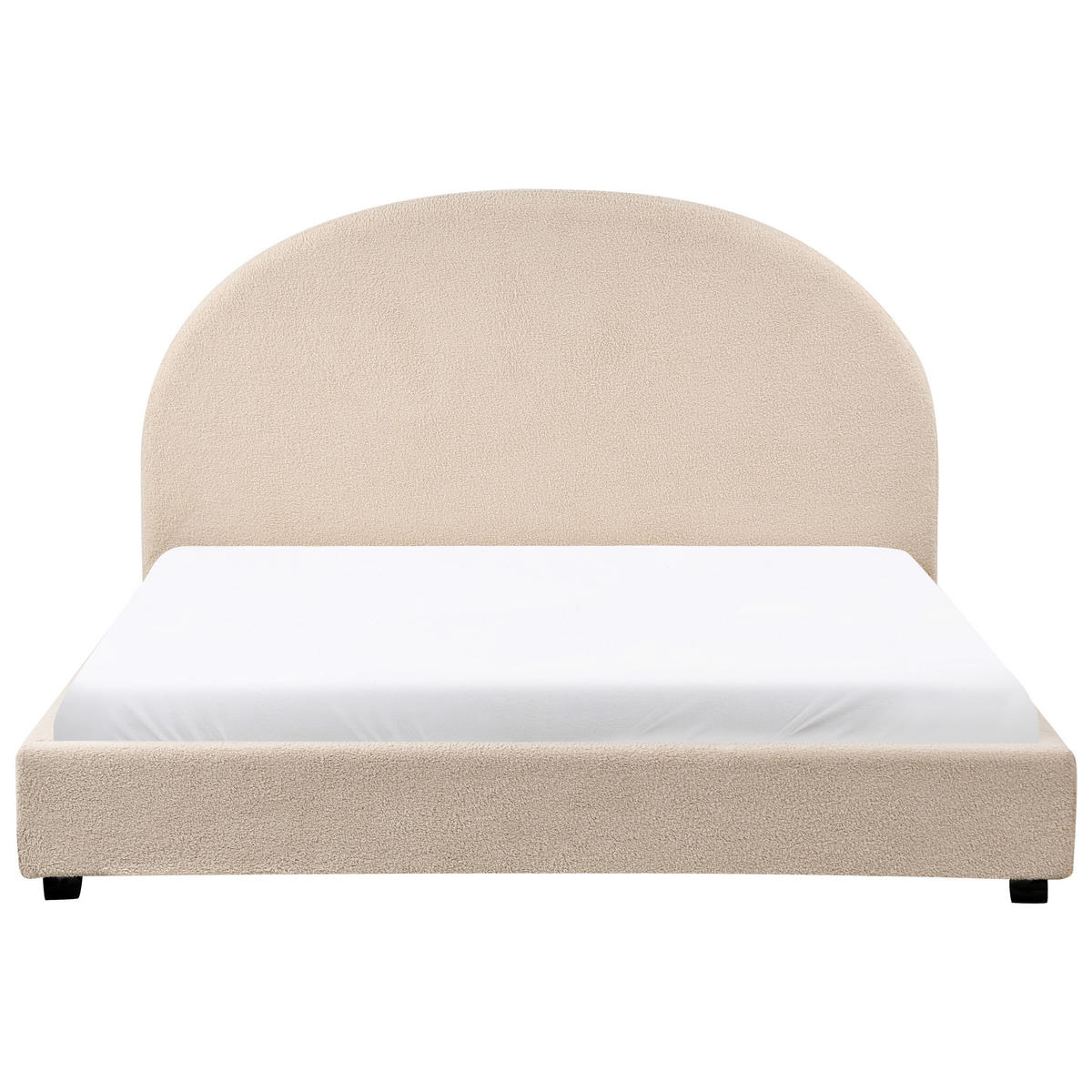 BETT mit Lattenrost 160/200 cm Beige Vaucluse - Beige, Textil (160/200cm) - Beliani