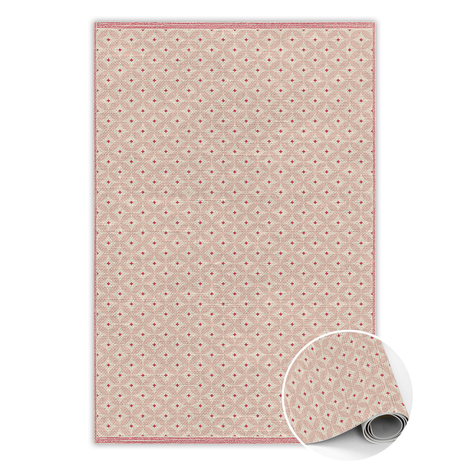 VINYL-TEPPICH 225x150 cm Rosa - Pink, Kunststoff (150/1.6cm) - ArtPrintCave