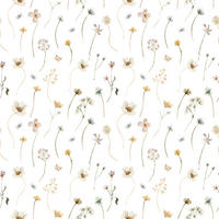 VLIESTAPETE Mademoiselle, Blumen 50cm x 10m, weiß - Weiß, Papier (50/1000cm) - Lilipinso