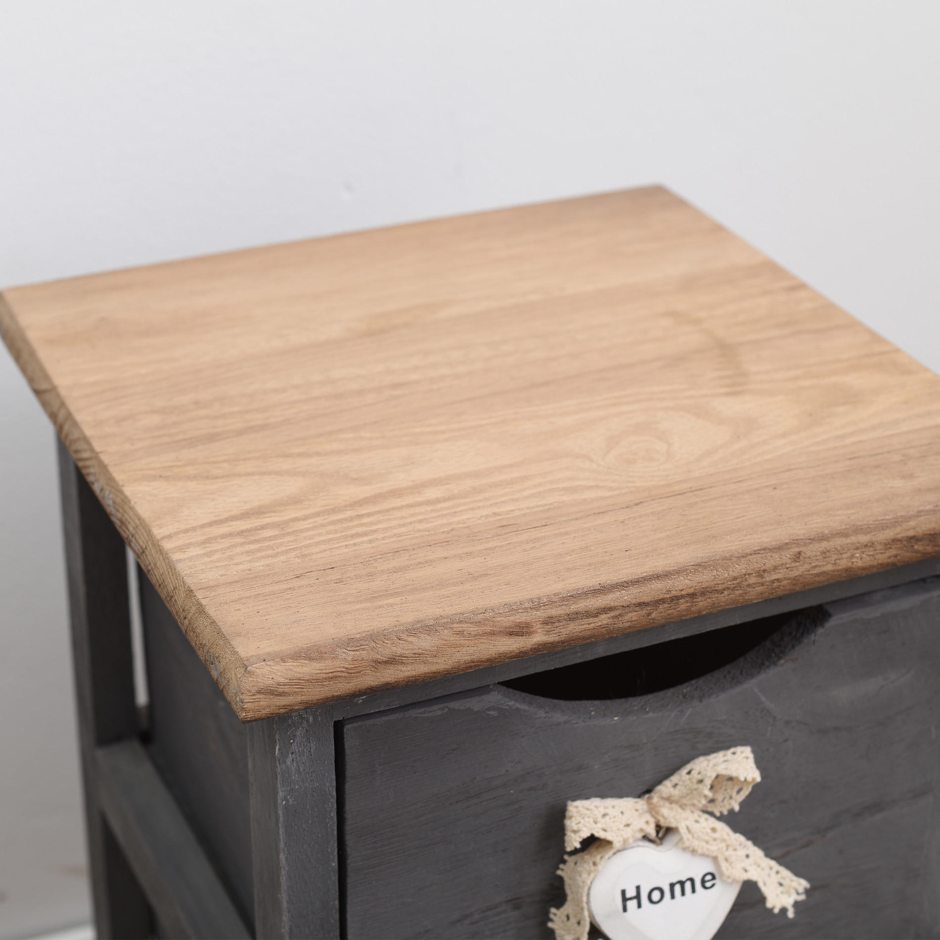 NACHTTISCH Grau 25/25/41 cm - Grau, Holz (25/41/25cm) - Mobili Rebecca