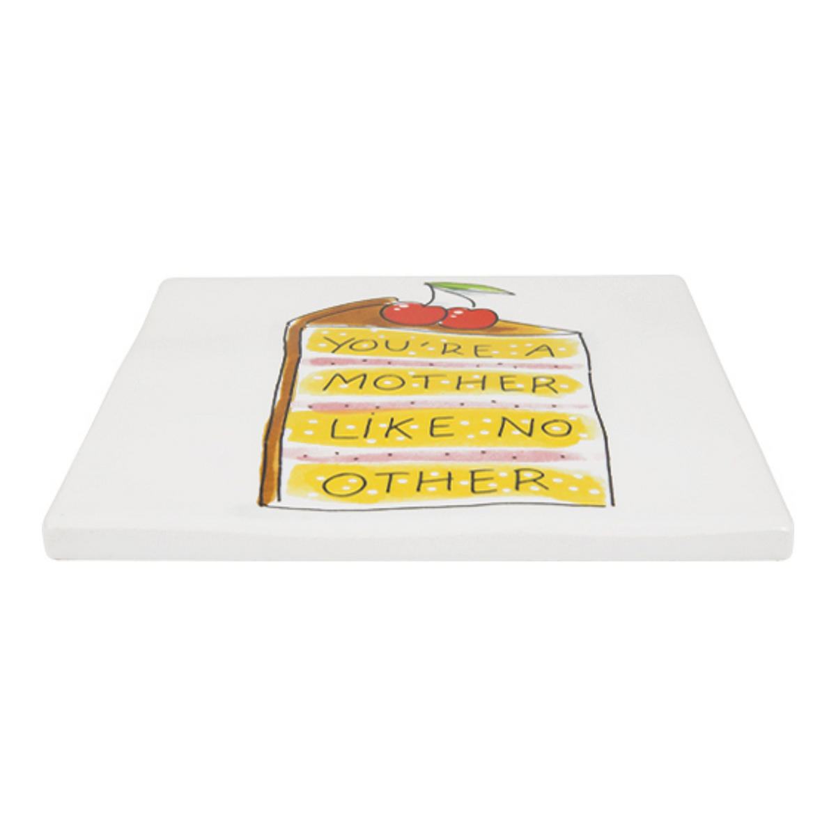 FLIESE Muttertag - Du bist eine Mutter wie keine andere in Bunt - 13cm - Multicolor, Keramik (13/0.5/13cm) - Blond Amsterdam