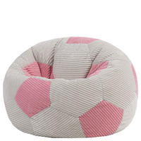 KINDERSITZSACK Fußball - Pink, Textil (76/48/76cm) - icon