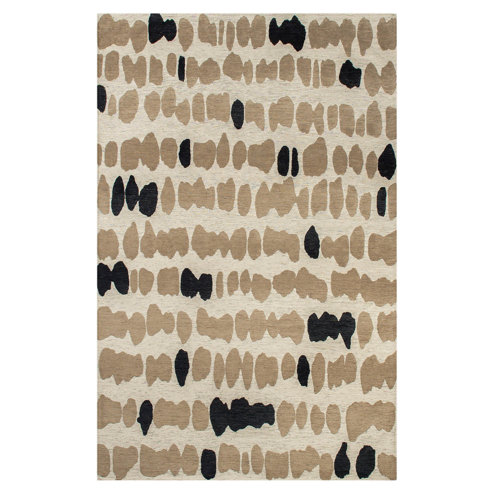 Lola&Moi Teppich Schwarz 140x200 cm