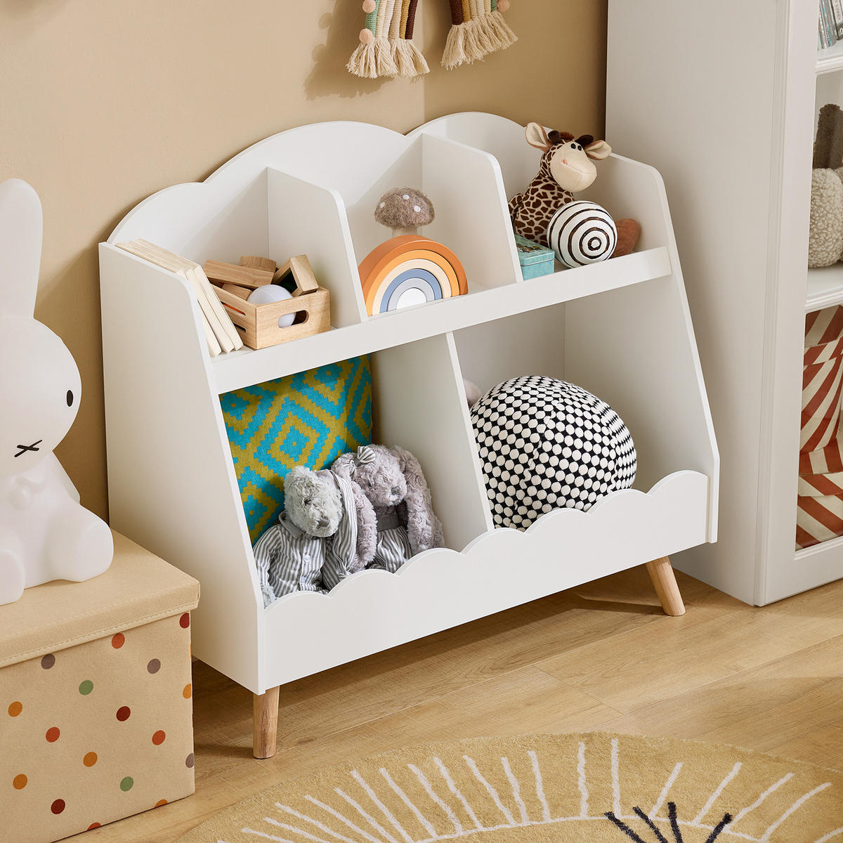 KINDERREGAL Weiß - Weiß, Holzwerkstoff (82/76/35cm) - SoBuy