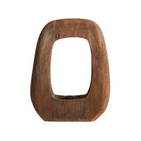 TISCHLAMPE Kelafo Braun 33/10/40 cm - Dunkelbraun, Holz (33/10/40cm) - Light & Living