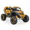 KINDERELEKTROAUTO Jeep Kansas orange EVA-Reifen, Fernbedienung, Musik, Gurt - Orange, Kunststoff (115/62/72cm) - Moni