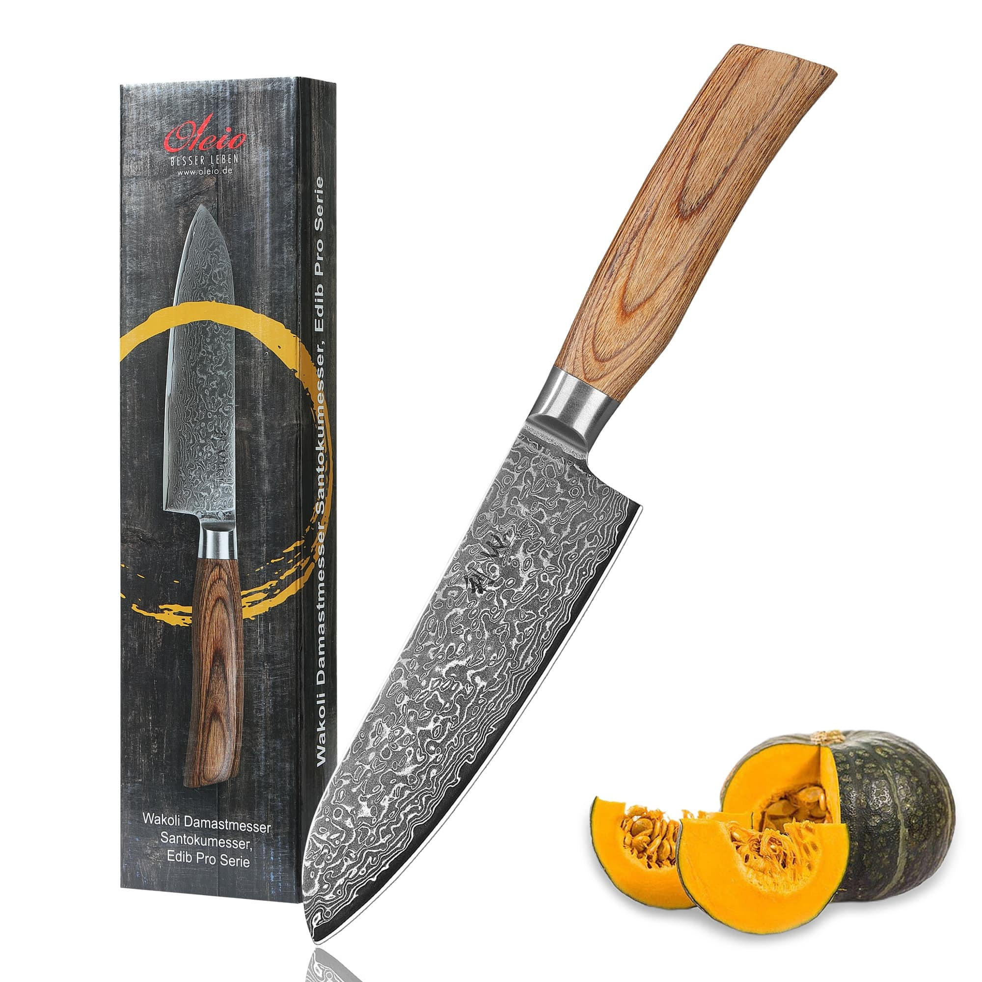 SANTOKUMESSER 16 cm - Braun, Glas/Metall (30cm) - Wakoli