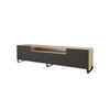 LOWBOARD ELIO-S 200x53x41 cm - Artisan / Schwarz - Schwarz/Eiche Artisan, Holzwerkstoff (200/53/41cm) - ALTDECOR