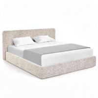 POLSTERBETT - Creme, Holz/Textil (200/200cm) - home24