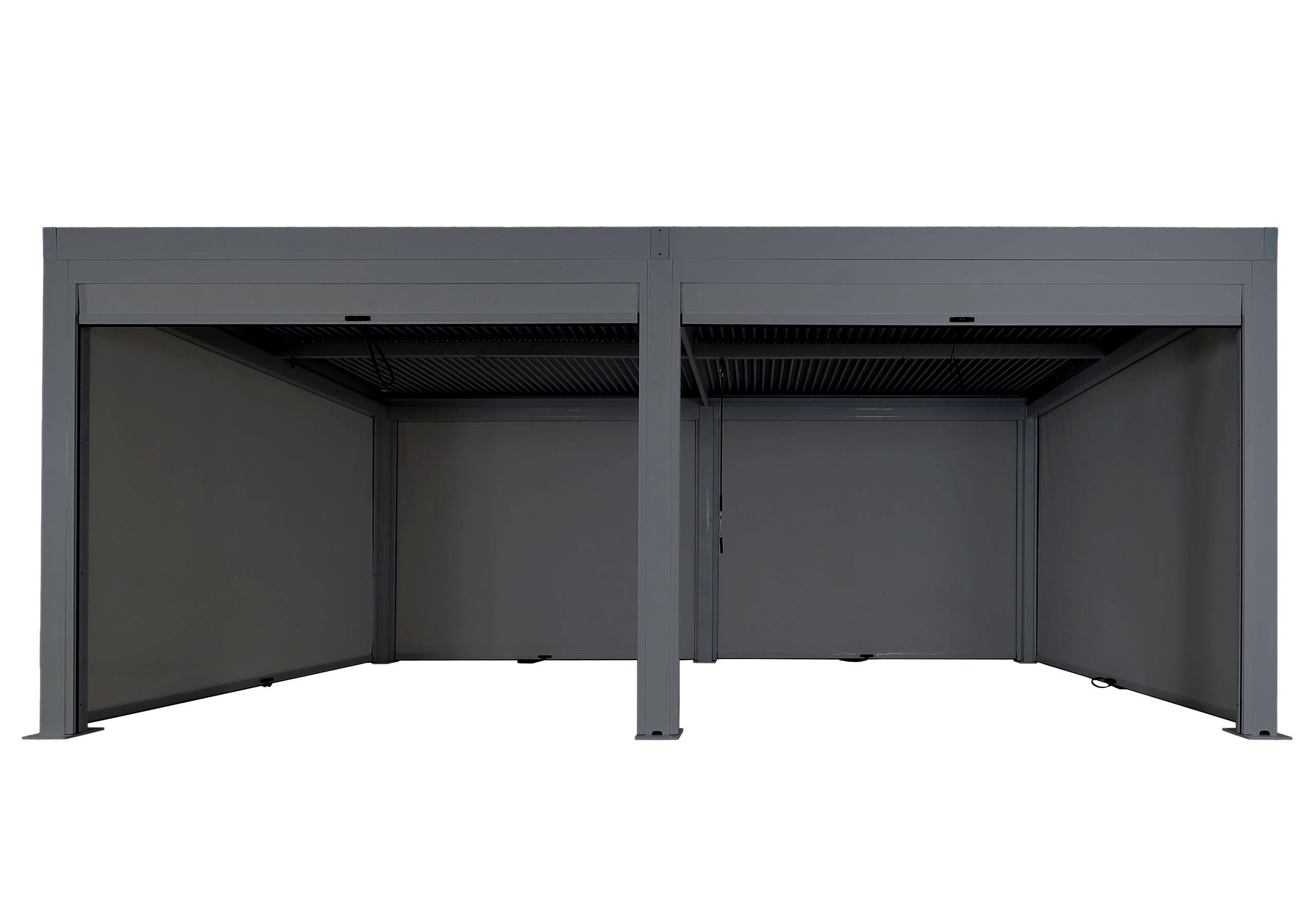PERGOLA MIT SEITENWAND Anthrazit - Anthrazit, Metall (583/220/301cm) - MCW