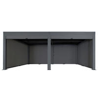 PERGOLA MIT SEITENWAND Anthrazit - Anthrazit, Metall (583/220/301cm) - MCW