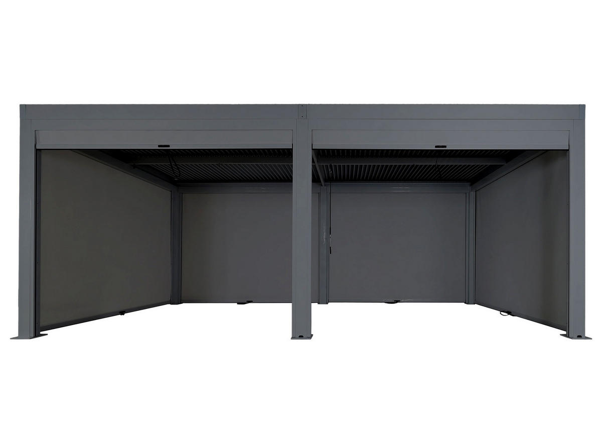 PERGOLA MIT SEITENWAND Anthrazit - Anthrazit, Metall (583/220/301cm) - MCW