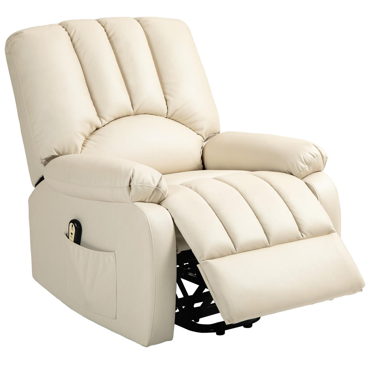 RELAXSESSEL DE-15374 elektrisch verstellbar mit Aufstehhilfe Beige - Beige, Metall (92/102/86cm) - ComfortXL