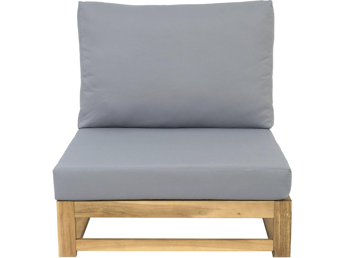 LOUNGEGARNITUR Bellingham 5-Sitzer Grau - Grau, Holz - Habitat Garten