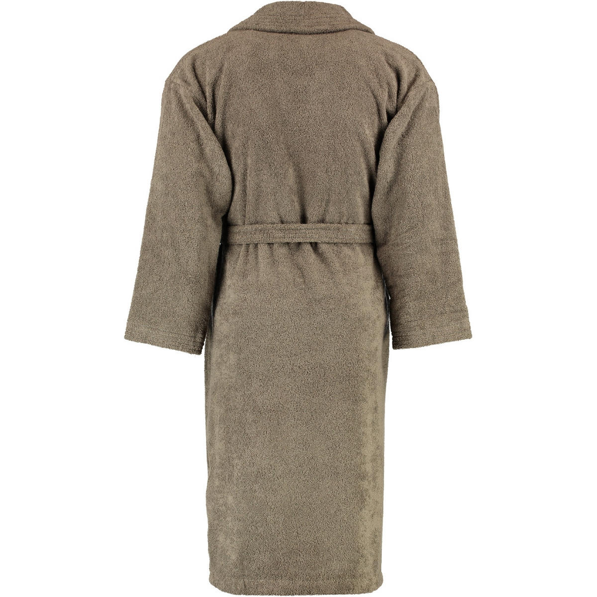 BADEMANTEL UNISEX SCHALKRAGEN SIR & LADY TAUPE - 58 - Braun, Textil (Snull) - Rhomtuft