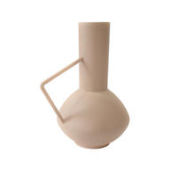 KUGELVASE Yara in Sand 21 cm - Beige, Metall (21cm) - LaLe Living