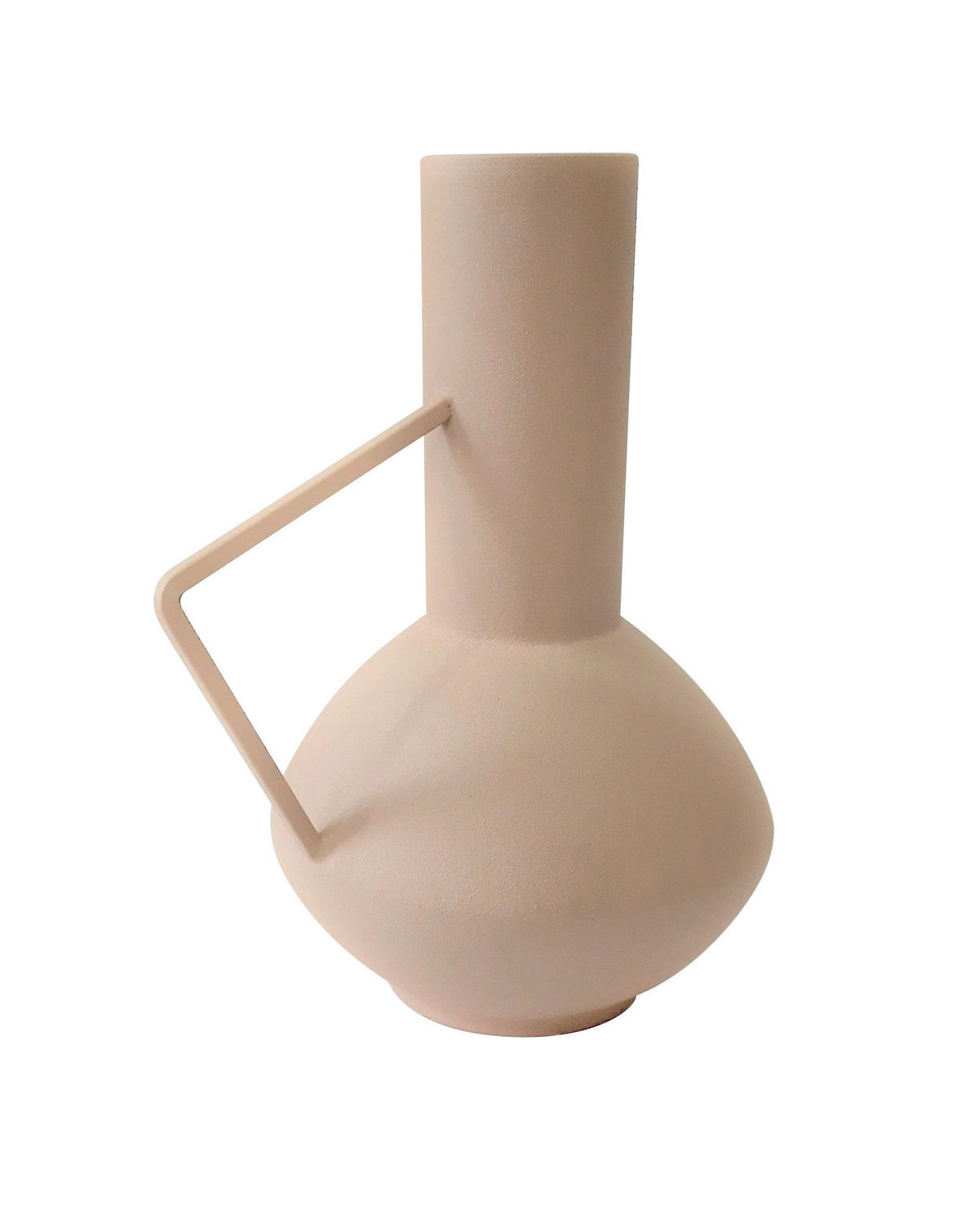 KUGELVASE Yara in Sand 21 cm - Beige, Metall (21cm) - LaLe Living
